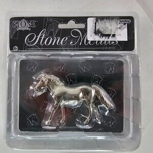 Peter Stone Horses Metals Silver Shetland Pony Horse Figurine Schylling